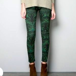 Paisley patterned jeans